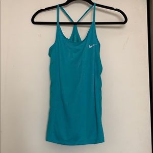 Teal blue Nike dri-fit tank top